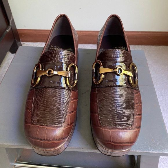 JEFFREY CAMPBELL Shoes - JEFFREY CAMPBELL Women Student Platform Leather Loafers - NEW NWOB